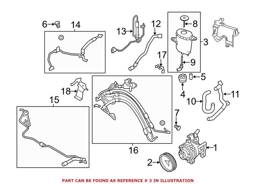 BMW Power Steering Reservoir 32416776240